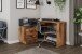 Winkelschreibtisch >BELFAST< in Old-Wood/Anthrazit 129 x 83,5 x 105 cm (BxHxT)