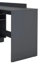 Winkelschreibtisch >BELFAST< in Anthrazit 129 x 83,5 x 105 cm (BxHxT)