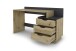 Schreibtisch >BELFAST< in Eiche-Optik/Anthrazit 138 x 83,5 x 51,5 cm (BxHxT)