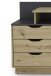 Schreibtisch >BELFAST< in Eiche-Optik/Anthrazit 138 x 83,5 x 51,5 cm (BxHxT)