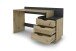 Schreibtisch >BELFAST< in Eiche-Optik/Anthrazit 138 x 83,5 x 51,5 cm (BxHxT)