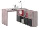 Eckschreibtisch >Yihabo I< in Sonoma-Eiche - 121x76x136,5cm (BxHxT)