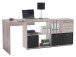 Eckschreibtisch >Yihabo I< in Sonoma-Eiche - 121x76x136,5cm (BxHxT)