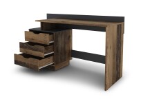 Schreibtisch >BELFAST< in Old-Wood/Anthrazit 138 x 83,5 x 51,5 cm (BxHxT)