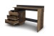 Schreibtisch >BELFAST< in Old-Wood/Anthrazit 138 x 83,5 x 51,5 cm (BxHxT)