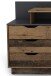 Schreibtisch >BELFAST< in Old-Wood/Anthrazit 138 x 83,5 x 51,5 cm (BxHxT)