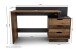 Schreibtisch >BELFAST< in Old-Wood/Anthrazit 138 x 83,5 x 51,5 cm (BxHxT)