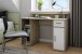 Schreibtisch >DIEGO< in Eiche-Optik/Weiß 120 x 88 x 55 cm (BxHxT)