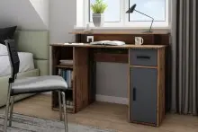 Schreibtisch >DIEGO< in Old-Wood-Optik/Anthrazit...
