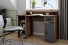 Schreibtisch >DIEGO< in Old-Wood-Optik/Anthrazit 120 x 88 x 55 cm (BxHxT)