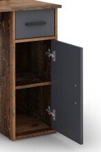 Schreibtisch >DIEGO< in Old-Wood-Optik/Anthrazit 120 x 88 x 55 cm (BxHxT)