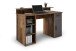 Schreibtisch >DIEGO< in Old-Wood-Optik/Anthrazit 120 x 88 x 55 cm (BxHxT)