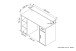 Schreibtisch >DIEGO< in Old-Wood-Optik/Anthrazit 120 x 88 x 55 cm (BxHxT)