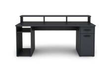 Schreibtisch >FANTASTIC< in Anthrazit 180 x 93 x 65 cm (BxHxT)