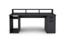 Schreibtisch >FANTASTIC< in Anthrazit 180 x 93 x 65 cm (BxHxT)