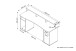 Schreibtisch >FANTASTIC< in Anthrazit 180 x 93 x 65 cm (BxHxT)