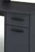 Schreibtisch >FANTASTIC< in Anthrazit 180 x 93 x 65 cm (BxHxT)