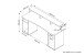 Schreibtisch >FANTASTIC< in Anthrazit 180 x 93 x 65 cm (BxHxT)