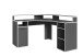Schreibtisch >FOX< in Anhtrazit/Weiß 139 x 90,8 x 139 cm (BxHxT)