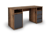 Schreibtisch >LOBO< in Old-Wood-Optik 138 x 75 x 55...