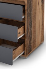 Schreibtisch >LOBO< in Old-Wood-Optik 138 x 75 x 55 cm (BxHxT)