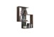 Wandregal >KRETA< in Old Style dunkel-Matera - 44,5x77x44,5cm (BxHxT)