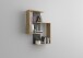 Wandregal >KRETA< in Artisan Eiche Dekor-Matera - 44,5x77x44,5cm (BxHxT)