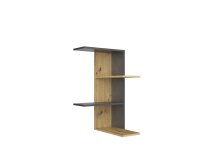 Eckregal >HAARLEM< in Artisan Eiche Dekor-Matera - 44,5x77x44,5cm (BxHxT)