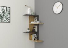 Eckregal >HAARLEM< in Artisan Eiche Dekor-Matera -...