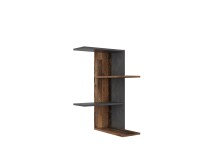 Eckregal >HAARLEM< in Old Style dunkel-Matera - 44,5x77x44,5cm (BxHxT)