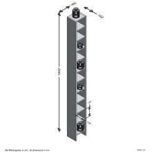 CD-Regal >HALLO 2< in Eiche Dekor - 18,9x185x16,2cm (BxHxT)