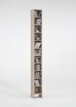 CD-Regal >HALLO 2< in Eiche Dekor - 18,9x185x16,2cm...