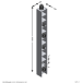 CD-Regal >HALLO 2< in Eiche Dekor - 18,9x185x16,2cm (BxHxT)