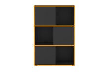 Regal >FUTURA 11< in anthrazit - 68,5x99x33cm (BxHxT)