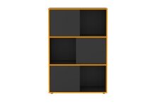 Regal >FUTURA 11< in anthrazit - 68,5x99x33cm (BxHxT)