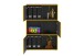 Regal >FUTURA 11< in anthrazit - 68,5x99x33cm (BxHxT)