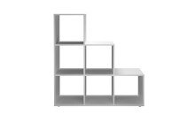 Raumteilerregal >MEGA 1< in weiß - 104,5x108x33cm (BxHxT)