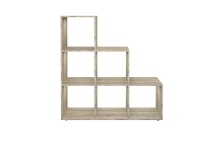 Raumteilerregal >MEGA 1< in Eiche Dekor - 104,5x108x33cm (BxHxT)