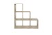 Raumteilerregal >MEGA 1< in Eiche Dekor - 104,5x108x33cm (BxHxT)