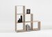 Raumteilerregal >MEGA 1< in Eiche Dekor - 104,5x108x33cm (BxHxT)