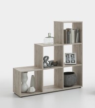 Raumteilerregal >MEGA 1< in Sandeiche Dekor - 104,5x108x33cm (BxHxT)