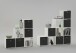 Raumteilerregal >MEGA 2< in weiß - 138,5x143,5x33cm (BxHxT)
