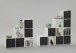 Raumteilerregal >MEGA 2< in weiß - 138,5x143,5x33cm (BxHxT)