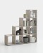 Raumteilerregal >MEGA 2< in Sandeiche Dekor - 138,5x143,5x33cm (BxHxT)
