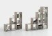 Raumteilerregal >MEGA 2< in Sandeiche Dekor - 138,5x143,5x33cm (BxHxT)