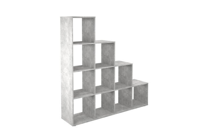Raumteilerregal >MEGA 2< in Beton LA - 138,5x143,5x33cm (BxHxT)