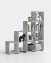 Raumteilerregal >MEGA 2< in Beton LA - 138,5x143,5x33cm (BxHxT)