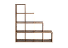 Raumteilerregal >MEGA 2< in Old Style dunkel - 138,5x143,5x33cm (BxHxT)