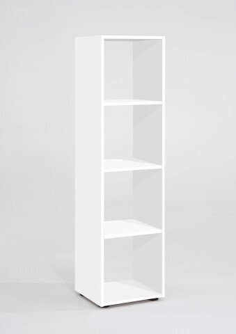 Standregal >MEGA 4< in weiß - 36,5x140,5x33cm (BxHxT)