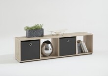 Standregal >MEGA 4< in Eiche Dekor - 36,5x140,5x33cm (BxHxT)